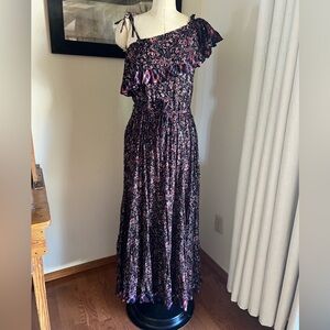 Free People What about love ruffle maxi dress XS